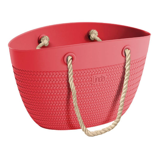 Linda Bag Sea Met Touw Handvatten 50X41 Cm Rood