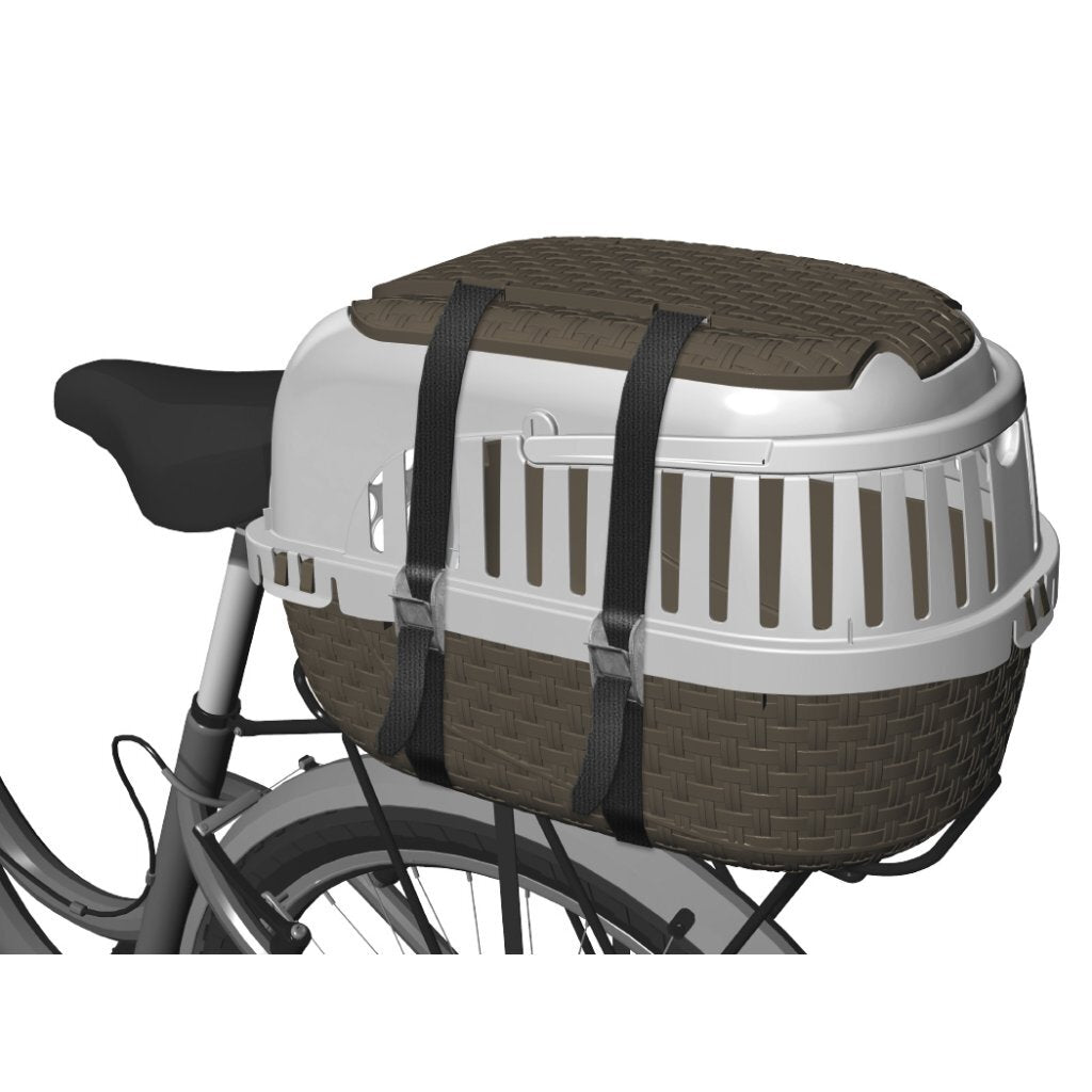 Bama Pet Transportbox 52X33X34 Cm Taupe/Wit