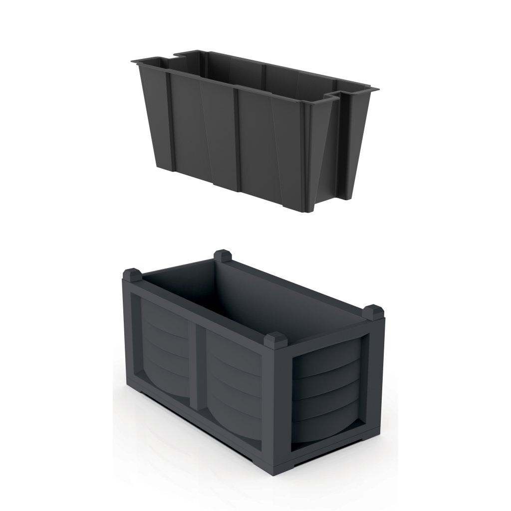 Bama Kit Arredo Plantenbak 80X42.5X42 Cm Antraciet