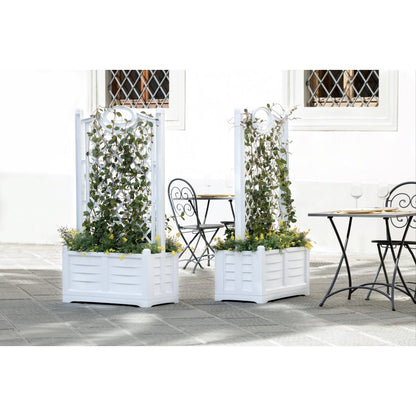 Bama Fioriera Separe Bloemenbak 80X42.5X150 Cm Wit