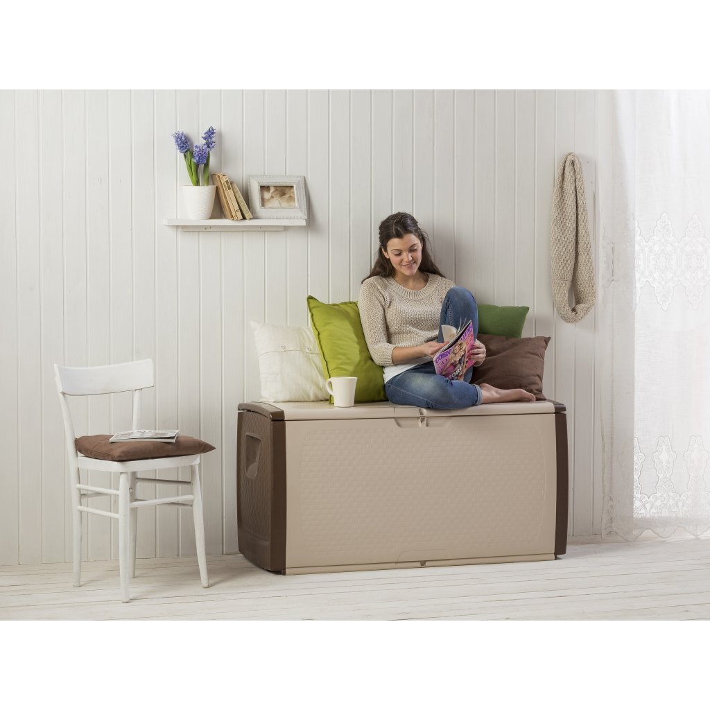 Bama Mettitutto Container 350L 122X56X63 Cm Beige/Taupe