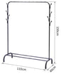 Ceruzo Garderoberek - 110X40X150 Cm - Metaal - Zwart