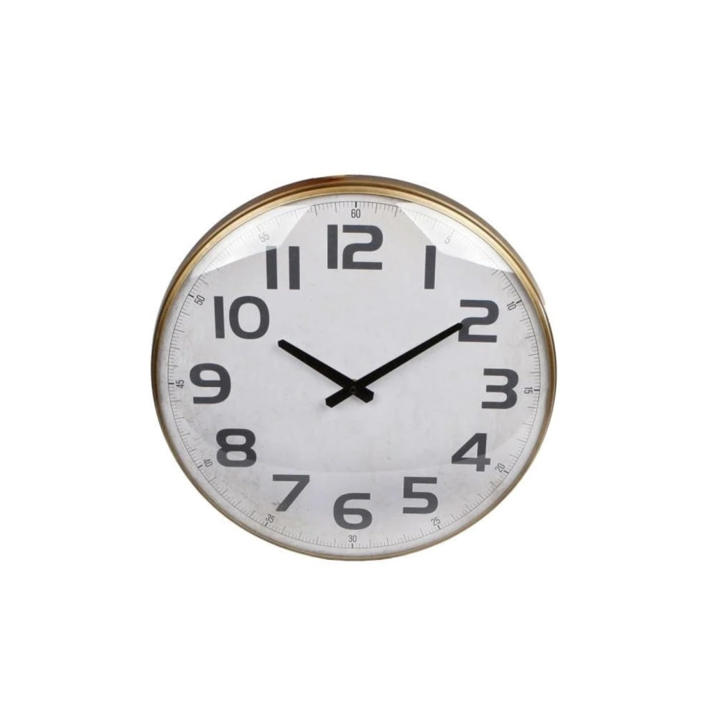 Overige Merken Wandklok Dresden 43X6.5X43 Cm Messing/Metaal