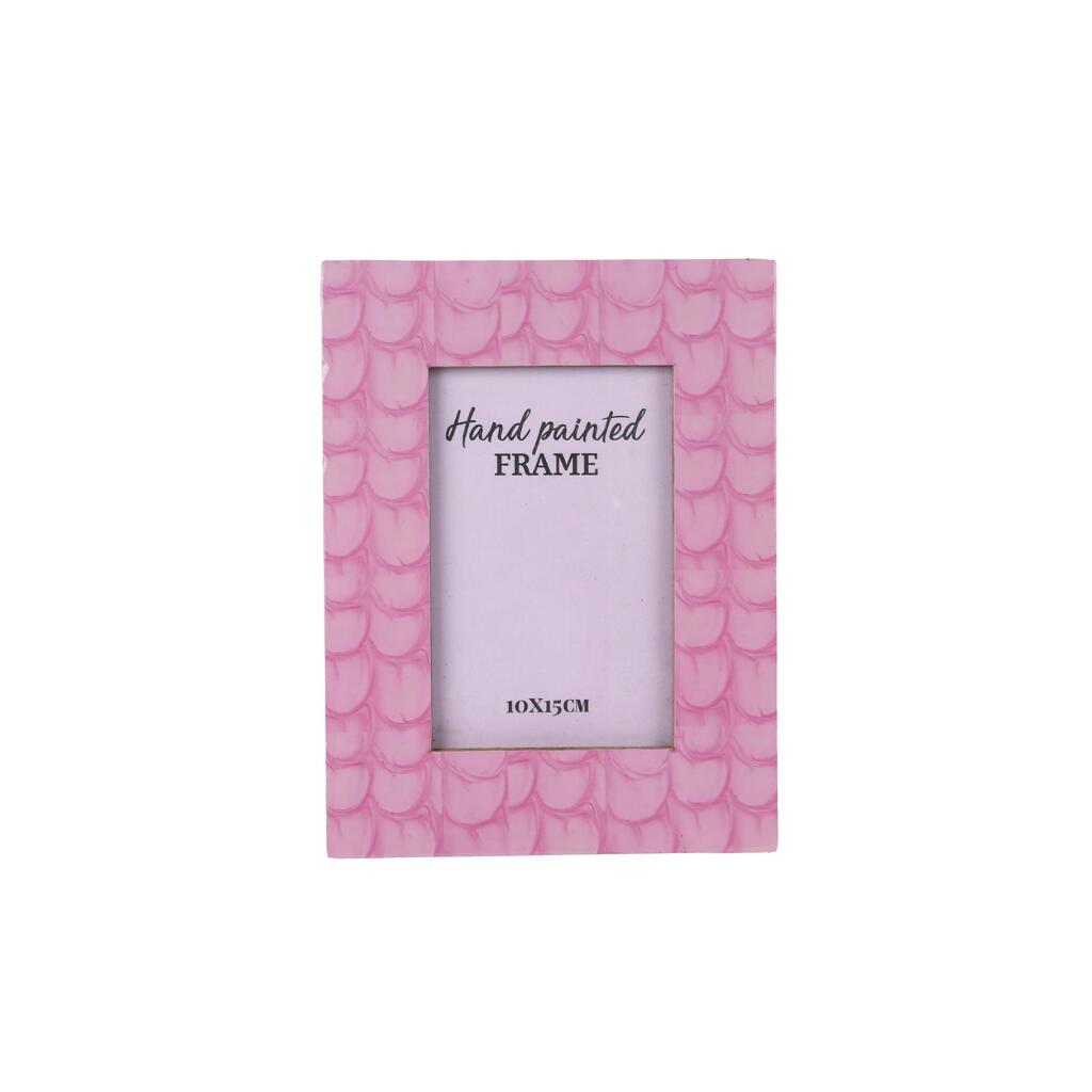 Overige Merken Fotolijst Masie 16X21.5X1 Cm Hout/Emaille/Roze