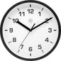 Nextime Nx-7321Zw Wandklok Nxt Diameter 20Cm Kunststof Zwart, Witte Wijzerplaat