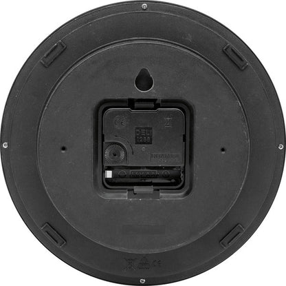 Nextime Nx-7321Zw Wandklok Nxt Diameter 20Cm Kunststof Zwart, Witte Wijzerplaat