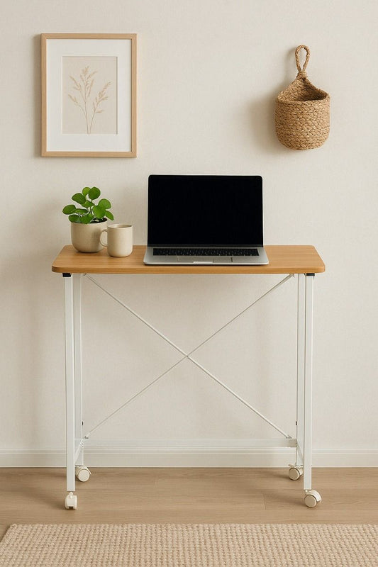 Ceruzo Wandtafel -  80X40X75 Cm - Inklapbaar Tafelblad - Wit