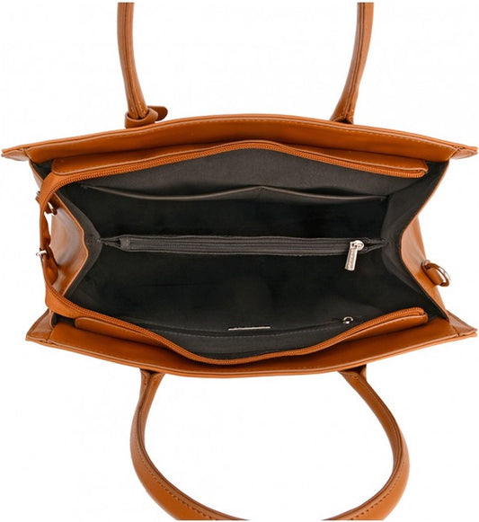David Jones Paris handtas cognag