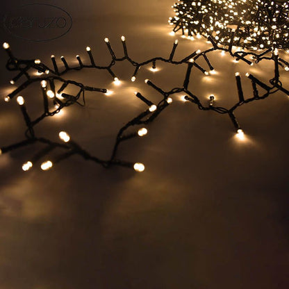 Ceruzo Micro Cluster - 1000 Led - 20 Meter - 8 Lichtfuncties + Geheugen - Extra Warm Wit